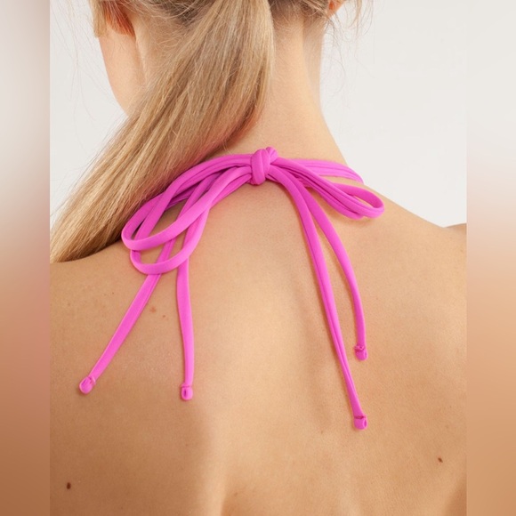 Lululemon Wandering Yogi Halter Pow Pink Women Size 6 - Picture 4 of 10